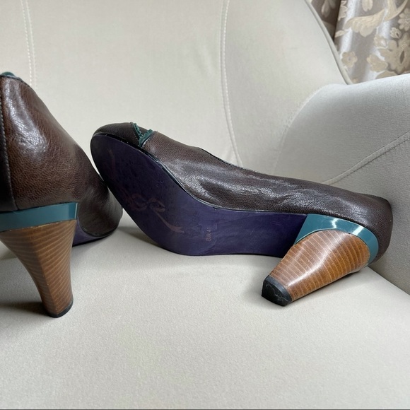 Poetic Licence Leather Oxford Heels EU 41 US 10.5 - Picture 5 of 5